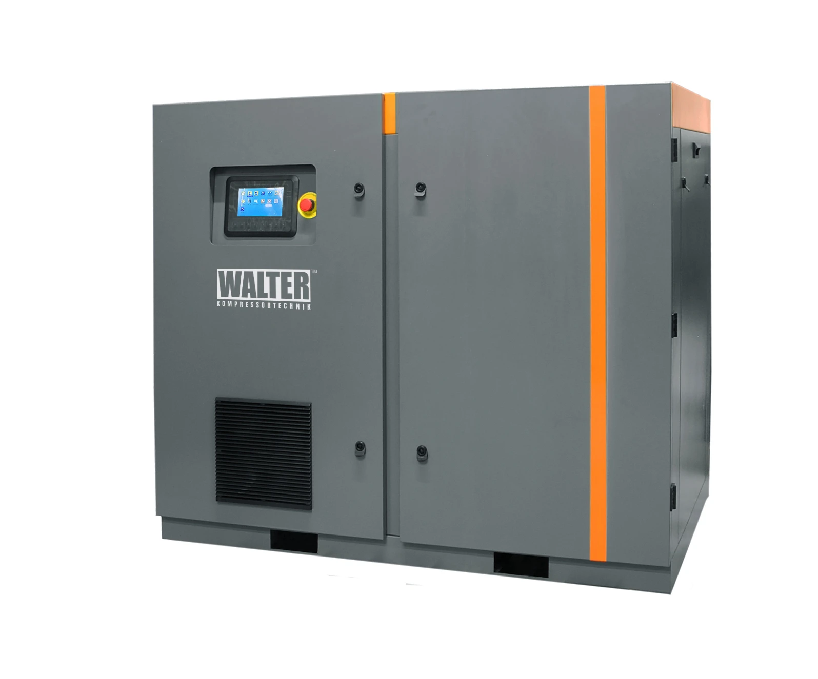 Dwustopniowa sprężarka śrubowa 22 kW – widok z przodu